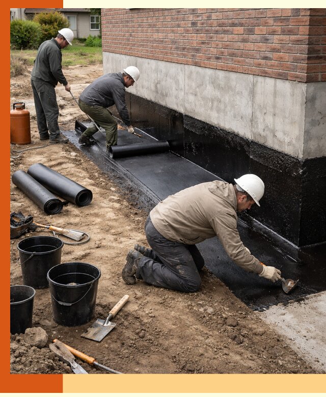 Гидроизоляция фундамента в Ломоносове: надежная защита строений
